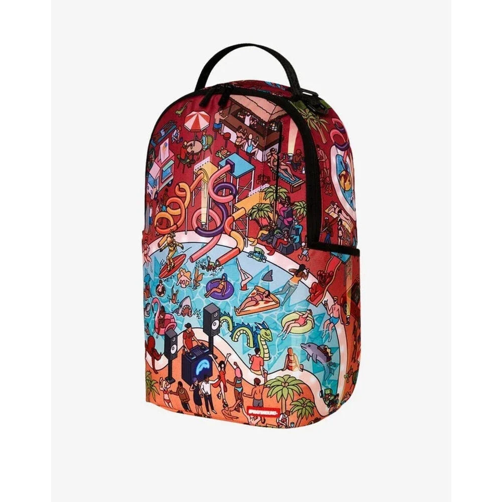 Sprayground The Party Dont Shark DLXR B7597 Unisex Large Multi Backpack GBS103